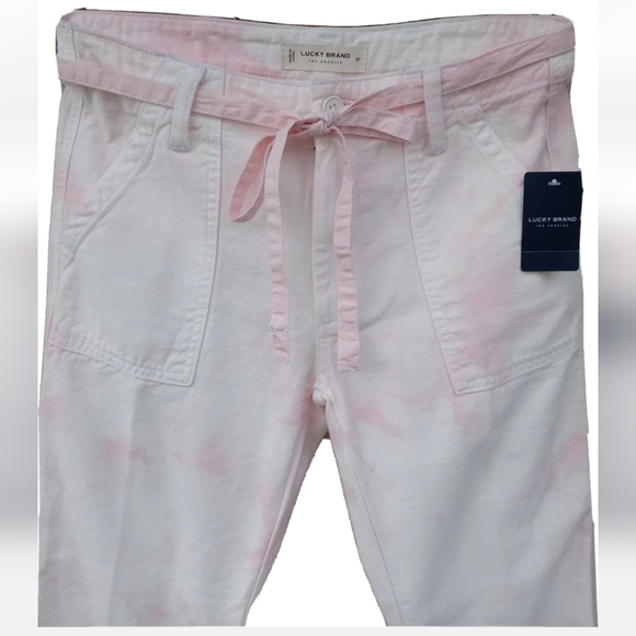 Lucky Brand Mid Rise Utility Straight Jeans Tie Dye - Picture 3 of 11